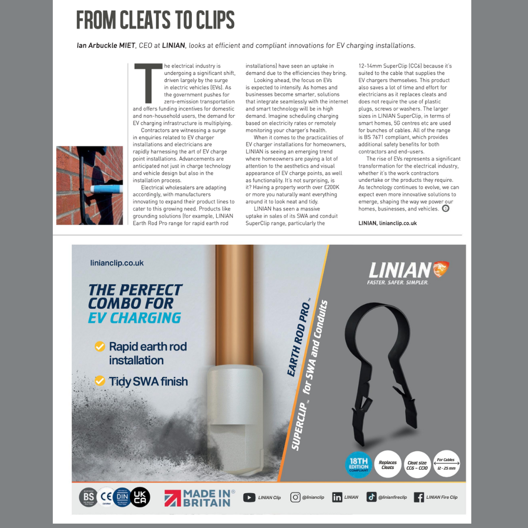 "From Cleats To Clips" in ECN Magazine