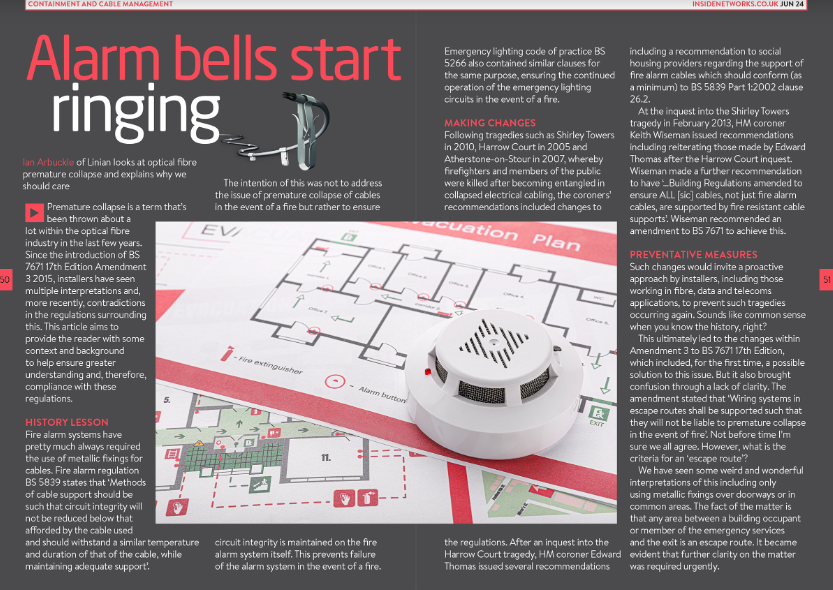 Our CEO Ian Arbuckle MIET, features in the June edition of Inside Networks!